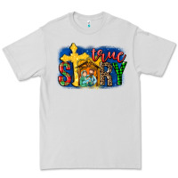 Dove Grey True Story Holy Family Premium Tee - MaliasSmallBusiness