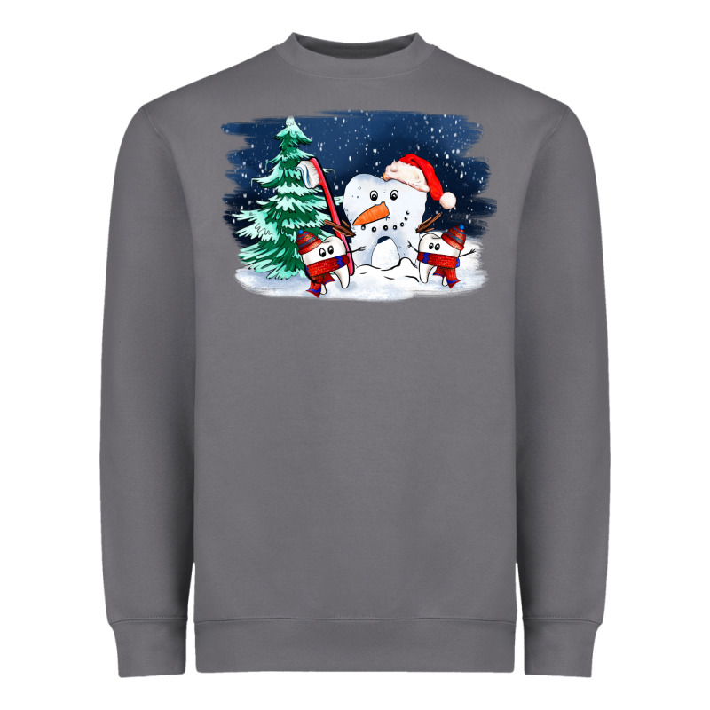 Teeth Snow Party Costom Ado Heavyweight Sweatshirt by OliviaCreatesArt | Teevron