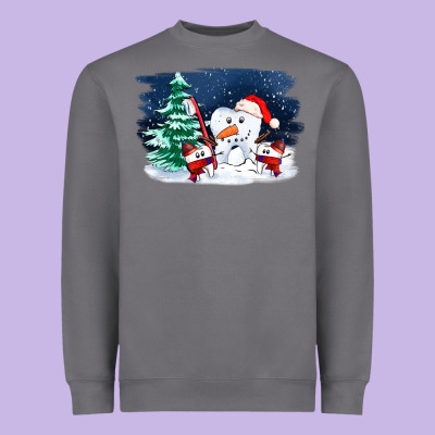 Teeth Snow Party Costom Ado Heavyweight Sweatshirt Designed By Oliviacreatesart