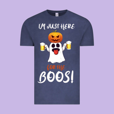 I'm Just Here For The Boos Vintage Tee Designed By Bettercallsaul