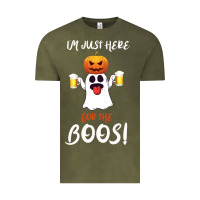 Vintage Olive I'm Just Here For The Boos Vintage Tee - Bettercallsaul