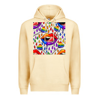 Pina Colada Pride lgbtq lips and heart lollipop seamless patte Premium Hoodie - BundleAndBundleShop