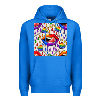 True Royal Pride lgbtq lips and heart lollipop seamless patte Premium Hoodie - BundleAndBundleShop