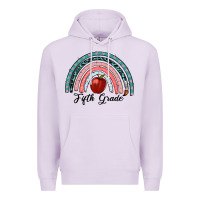 Lilac fifth grade rainbow Premium Hoodie - RanaPortraitStore