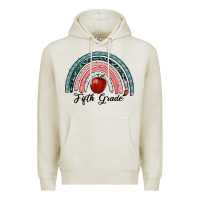 Oatmeal Heather fifth grade rainbow Premium Hoodie - RanaPortraitStore