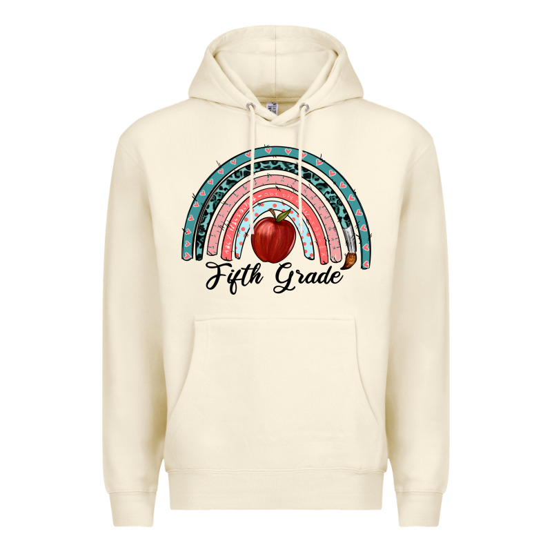 Fifth Grade Rainbow Premium Hoodie by RanaPortraitStore | Teevron