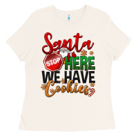 Bone Santa here we have cookies Ladies Tee - NancyCooperArtShop