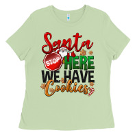 Matcha Santa here we have cookies Ladies Tee - NancyCooperArtShop
