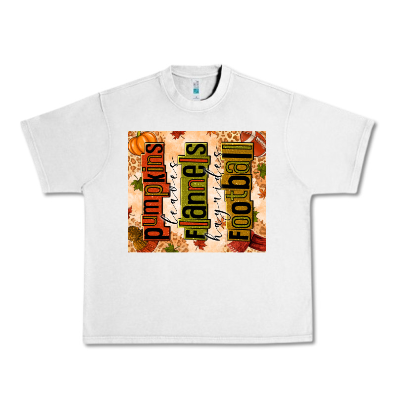Pumpkins Leaves Flannels Hayrides Football Urban Heavy Tee by texasbilliewilder | Teevron
