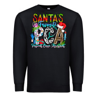 Black Santas Favorite PCA Patient Care Assistant Premium Sweatshirt - CowhideDigitalArt
