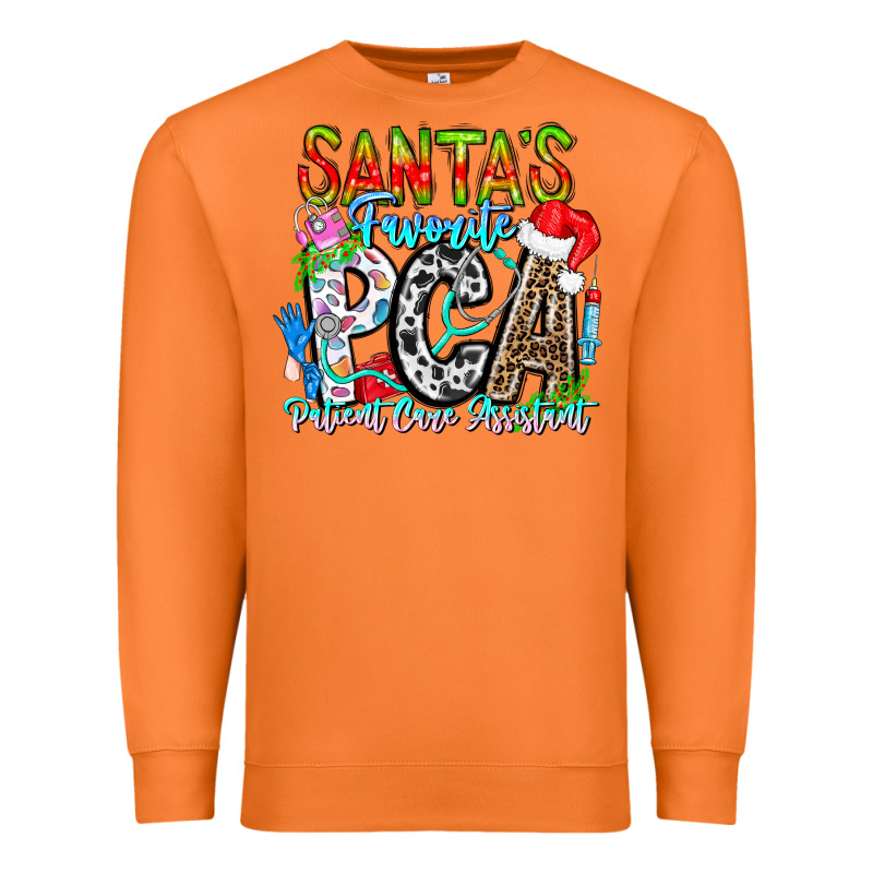 Santas Favorite Pca Patient Care Assistant Premium Sweatshirt by CowhideDigitalArt | Teevron
