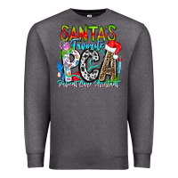 Charcoal Heather Santas Favorite PCA Patient Care Assistant Premium Sweatshirt - CowhideDigitalArt