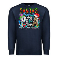 Navy Santas Favorite PCA Patient Care Assistant Premium Sweatshirt - CowhideDigitalArt