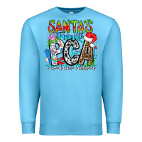 Ocean Blue Santas Favorite PCA Patient Care Assistant Premium Sweatshirt - CowhideDigitalArt