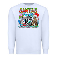 White Santas Favorite PCA Patient Care Assistant Premium Sweatshirt - CowhideDigitalArt
