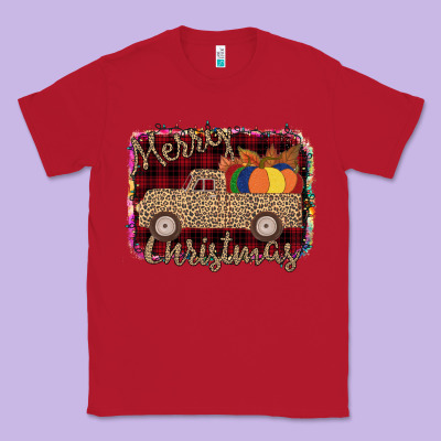 Merry Christmas Truck Classic Tee Designed By Bettercallsaul
