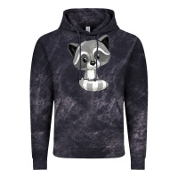 Cloud Black raccoon Vintage Hoodie - texasbilliewilder