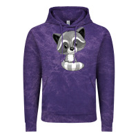 Cloud Purple raccoon Vintage Hoodie - texasbilliewilder