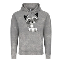 Cloud Rock raccoon Vintage Hoodie - texasbilliewilder