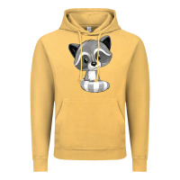 Vintage Mustard raccoon Vintage Hoodie - texasbilliewilder