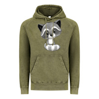 Vintage Olive raccoon Vintage Hoodie - texasbilliewilder
