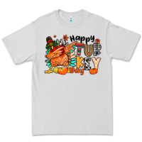 Dove Grey happy turkey day Premium Tee - MaliasSmallBusiness