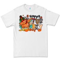 White happy turkey day Premium Tee - MaliasSmallBusiness