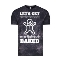 Cloud Black Let's Get Baked Smoking Weed Funny Christmas Gift 1 Vintage Tee - lanVoArt