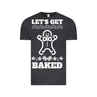 Vintage Black Let's Get Baked Smoking Weed Funny Christmas Gift 1 Vintage Tee - lanVoArt