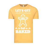 Vintage Mustard Let's Get Baked Smoking Weed Funny Christmas Gift 1 Vintage Tee - lanVoArt