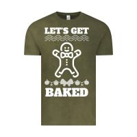 Vintage Olive Let's Get Baked Smoking Weed Funny Christmas Gift 1 Vintage Tee - lanVoArt