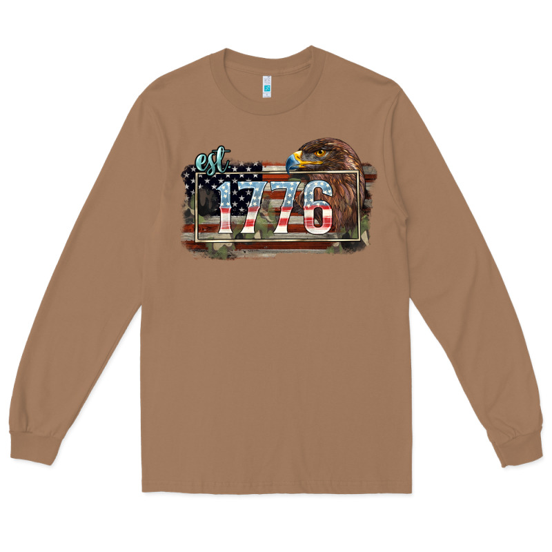 Eat. 1776 Eagle 4th Of July Long Sleeve Tee by HowdyJamesFarm | Teevron
