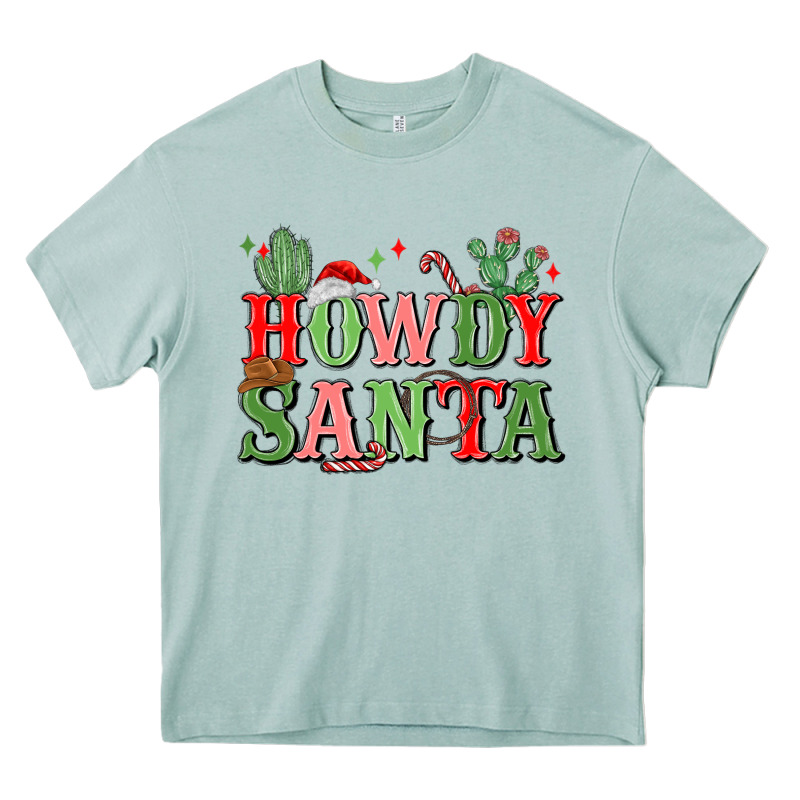 Howdy Santa Heavy Core Tee by MaliasSmallBusiness | Teevron
