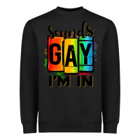 Black sounds gay i'm in Heavyweight Sweatshirt - OliviaCreatesArt