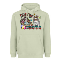 Matcha Bunny mama Heavyweight Hoodie - CowhideDigitalArt
