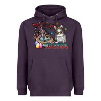 Plum Bunny mama Heavyweight Hoodie - CowhideDigitalArt