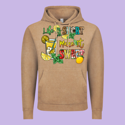 Life Is  Make It Sweet Vintage Hoodie Designed By Nancycooperartshop