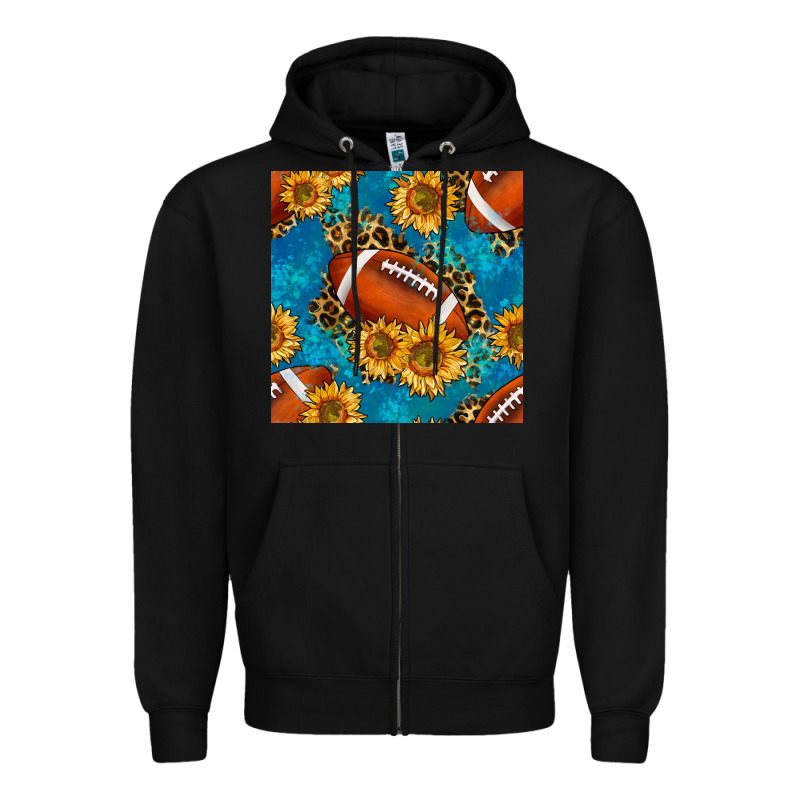 American Football With Leopard Zipper Hoodie by BundleAndBundleShop | Teevron