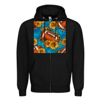 Black american football with leopard Zipper Hoodie - BundleAndBundleShop