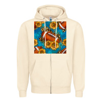 Sandshell american football with leopard Zipper Hoodie - BundleAndBundleShop