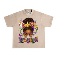 French Oak mardi gras teacher afro messy bun Urban Heavy Tee - texasbilliewilder