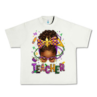 Pistachio mardi gras teacher afro messy bun Urban Heavy Tee - texasbilliewilder