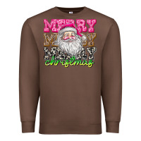 Chestnut merry merry merry christmas Premium Sweatshirt - CowhideDigitalArt