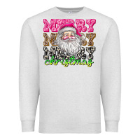 Oatmeal Heather merry merry merry christmas Premium Sweatshirt - CowhideDigitalArt
