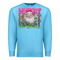 Ocean Blue merry merry merry christmas Premium Sweatshirt - CowhideDigitalArt