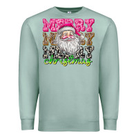 Seafoam merry merry merry christmas Premium Sweatshirt - CowhideDigitalArt