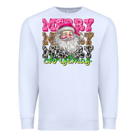 White merry merry merry christmas Premium Sweatshirt - CowhideDigitalArt