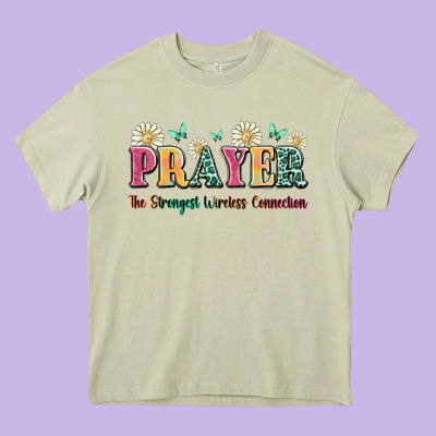 Prayer The Strongest Wireless Connection Heavy Core Tee Designed By Jahusdesignshop
