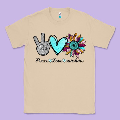 Peace Love Sunshine Classic Tee Designed By Bettercallsaul