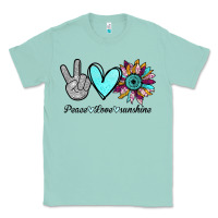 Seafoam Peace Love Sunshine Classic Tee - Bettercallsaul
